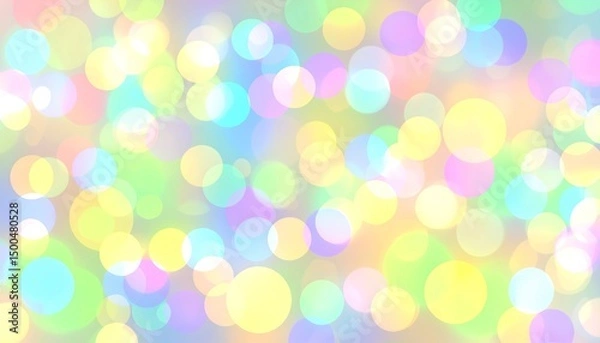 Obraz Pastel Bokeh Lights Background. (1)