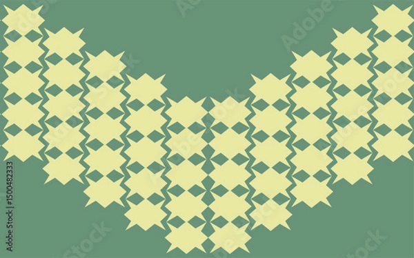 Obraz Geometric shapes in the form of rhombuses and triangles, located diagonally, form a seamless pattern for presentations, postcards, websites.