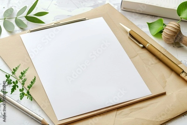 Fototapeta Vibrant Color Picture of 22 Stationery Mockup Design