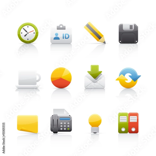 Obraz Icon Set - Office & Bussines