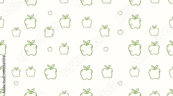 Fototapeta Apple Green Pattern Background