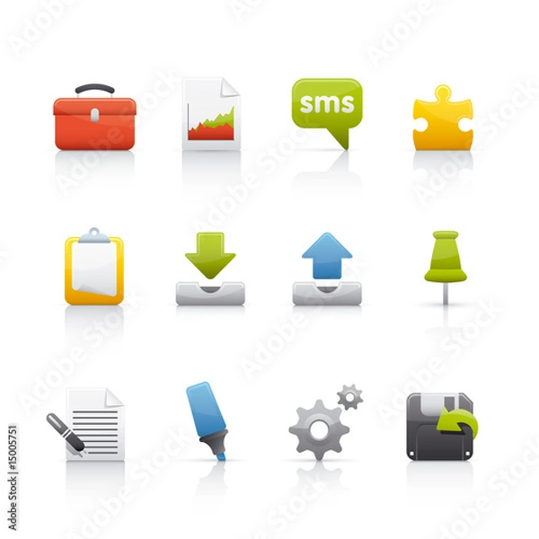 Obraz Icon Set - Office & Bussines