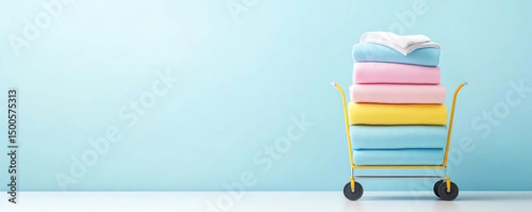 Obraz Fresh laundry adds color to daily life, creating vibrant atmosphere in any home