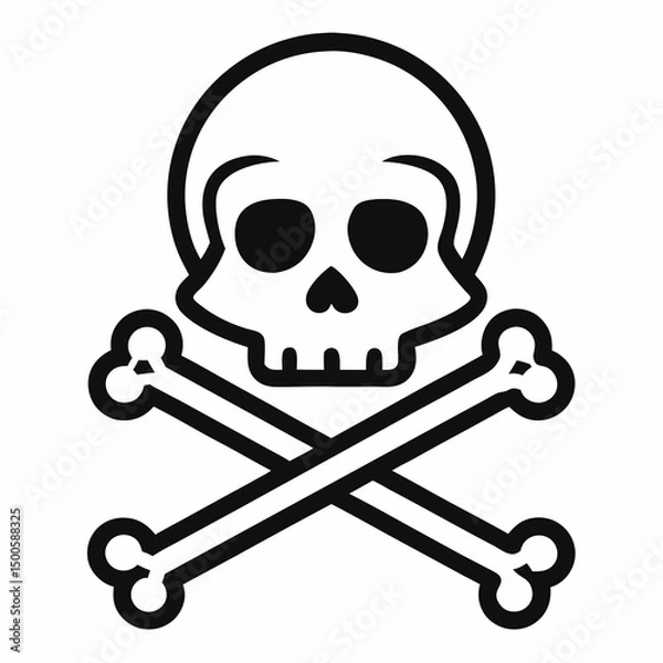 Fototapeta skull and crossbones