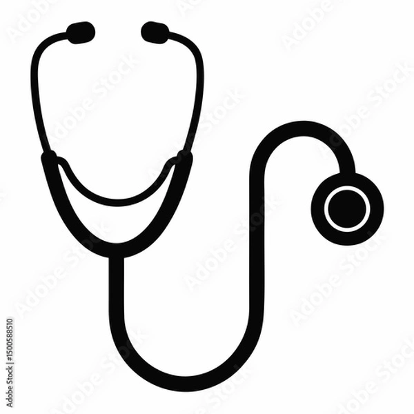Fototapeta stethoscope isolated on white background