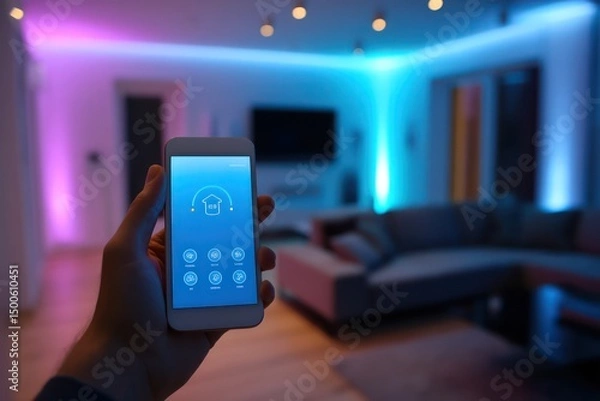 Obraz Use of 3D printing in home automation systems to create personalized smart solutions.