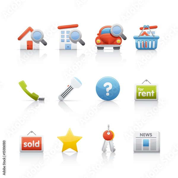 Obraz Icon Set - Real Estate