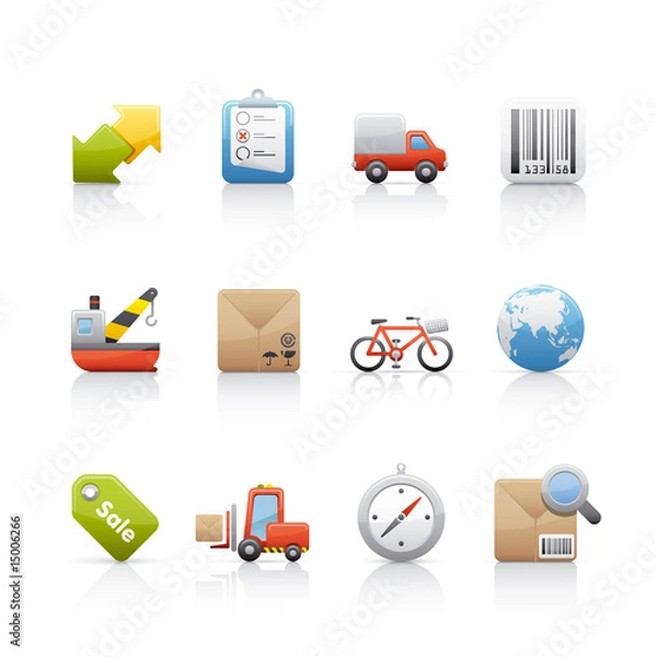 Obraz Icon Set - Shopping and business