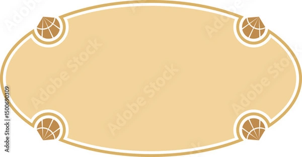 Fototapeta Vintage frame illustration. Decorative elements for your project.