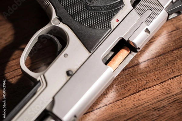 Obraz Burning cigarette with smoke and concept of cigarettes 