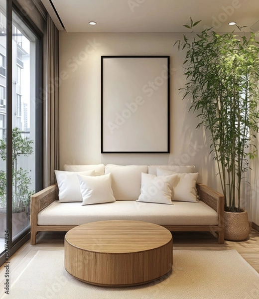 Fototapeta Neo-Zen Minimalist Living in 2147