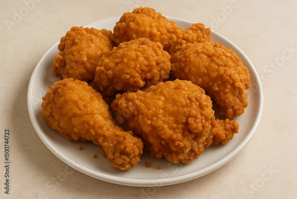 Fototapeta fried chicken nuggets