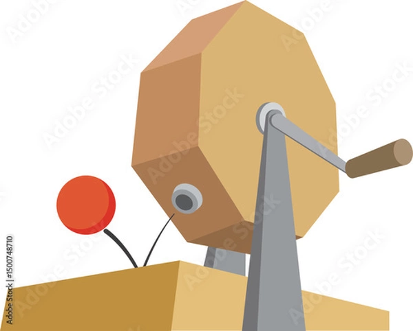 Obraz 福引きのイラスト