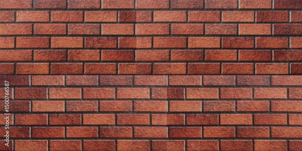 Obraz Red brick wall texture background, brick wall texture for interior or exterior design backdrop