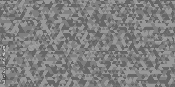 Fototapeta Overlap random vector element modern overlay diamond triangle mosaic paper black and gray low polygon web brochure layer space texture background.	