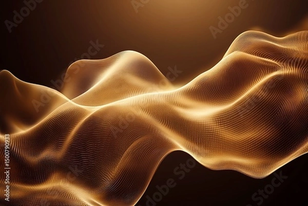 Fototapeta Abstract gold fabric
