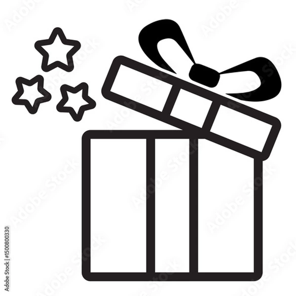Fototapeta gift box icon