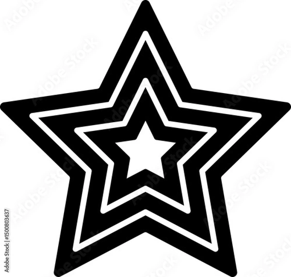 Obraz Black Star Shape silhouette vector.
Decorative Stars with Patriotic Theme silhouette.
4th Of July Star silhouette SVG.
Transparent background. 