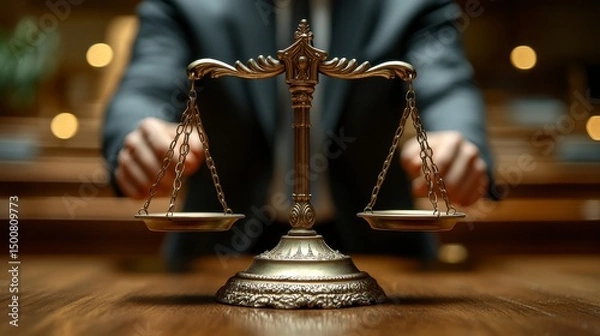 Obraz Justice prevails Scales rest