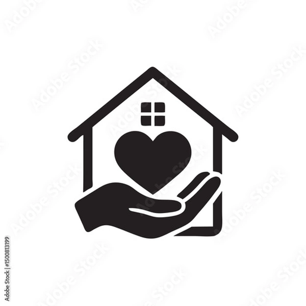 Obraz home care icon vector