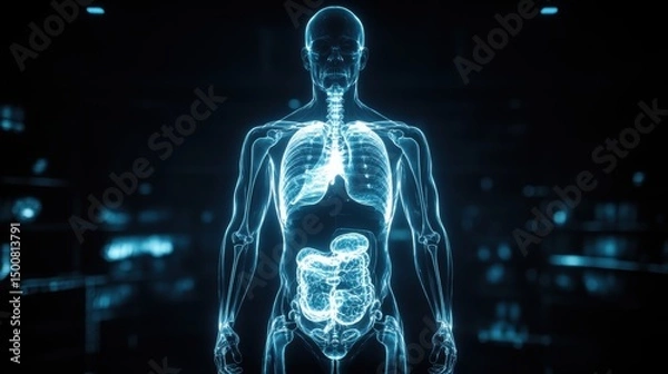 Fototapeta Abstract Lungs with red human bronchial tree structure. Lungs anatomy,left and right bronchus, bronchioles,Medicine cure tuberculosis, pneumonia, asthma. Abstract health care medical concept.