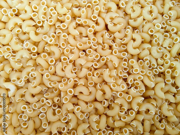 Fototapeta Uncooked Macaroni top view_- Raw Macaroni  Texture