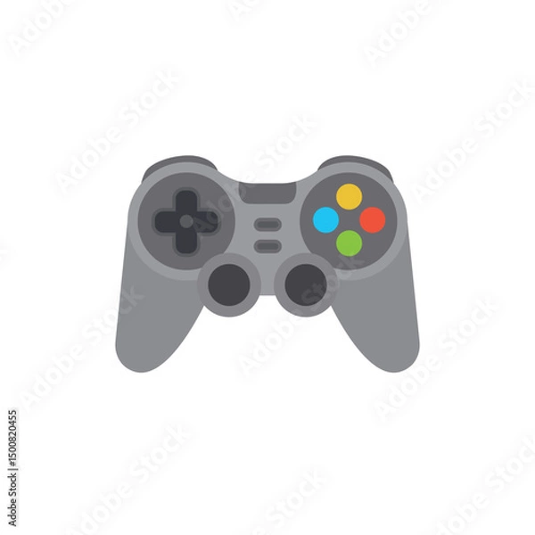 Fototapeta video game controller console gamepad joystick gaming vector emoji illustration symbol sign icon