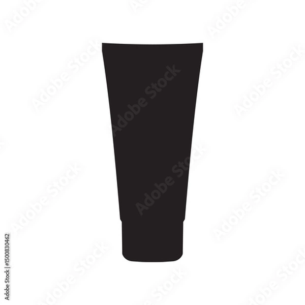 Obraz Tube silhouette icon vector flat design.