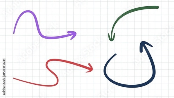 Obraz Hand Drawn Arrows