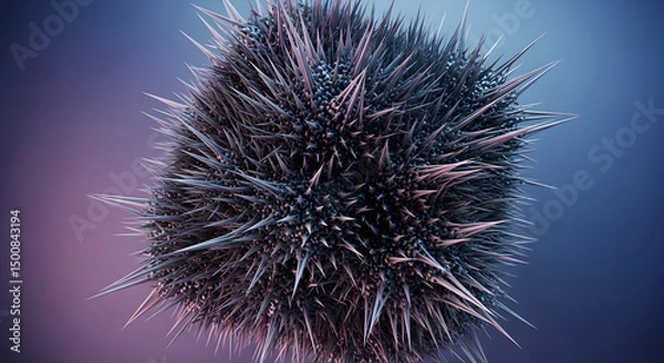 Fototapeta abstract 3d shape made of little needles