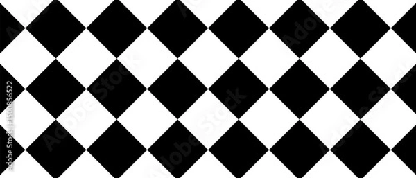 Obraz Beautiful patterned background for decorative plaid, argyle fabric, black.