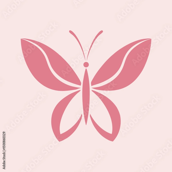 Obraz Delicate Butterfly Vector Logo Design