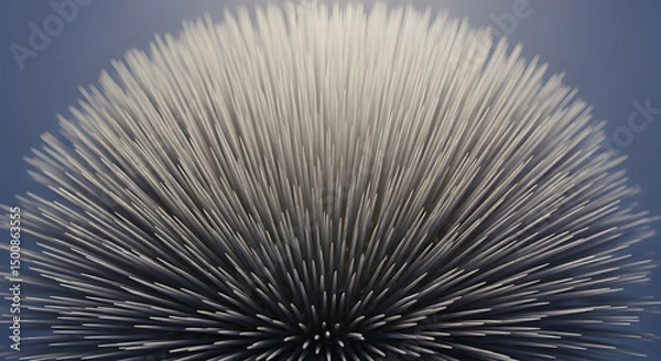 Fototapeta abstract 3d shape made of little needles