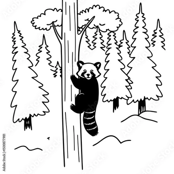 Obraz bear in the forest