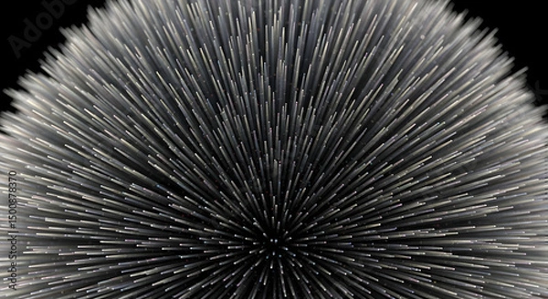 Fototapeta abstract 3d shape made of little needles