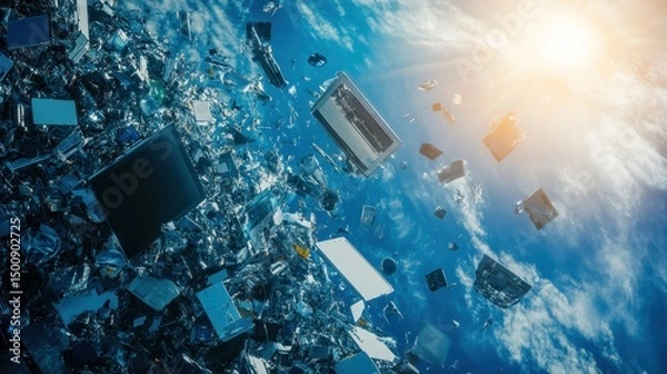 Obraz Icon picture of IT assets management, reuse and recycling