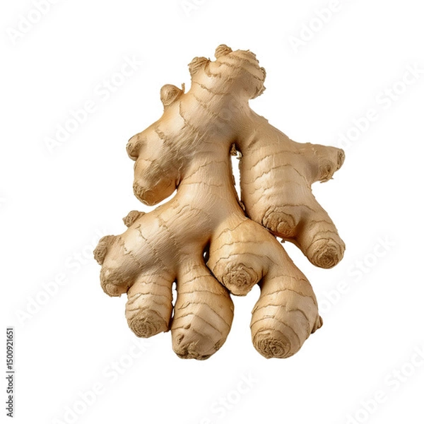 Obraz Fresh Ginger Root Isolated on White Background