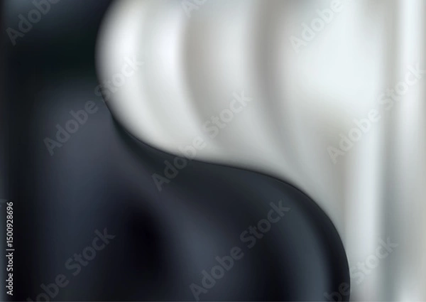 Fototapeta abstract white black texture background modern wallpaper design elegant luxury metallic pattern