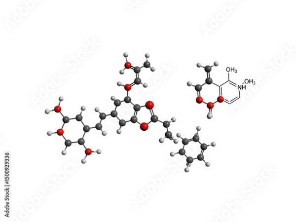 Fototapeta Poly(lactic acid) (PLA) Structure