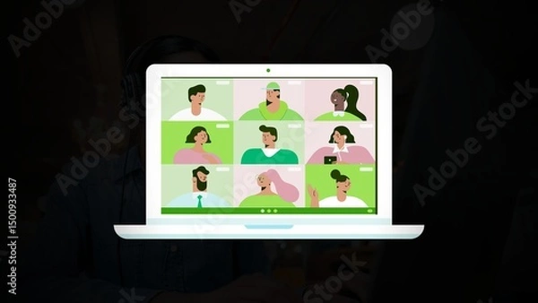 Obraz Virtual Collaboration: Connecting Teams for Effective Remote Work