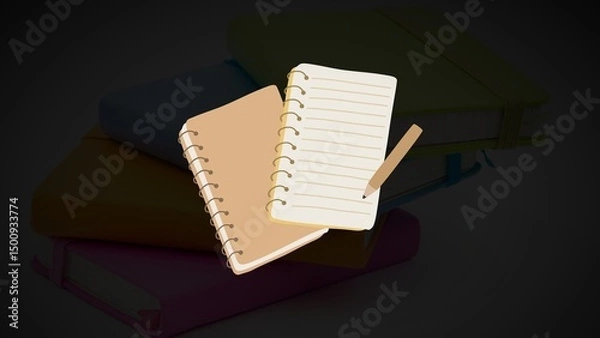 Obraz Note-Taking Essentials: Organizing Ideas with a Personalized Workspace
