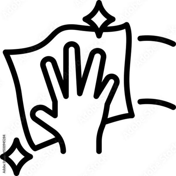 Fototapeta Wipes icon