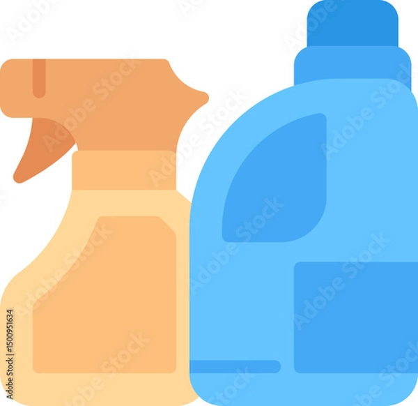 Fototapeta Cleaning spray icon