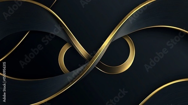 Obraz abstract golden background