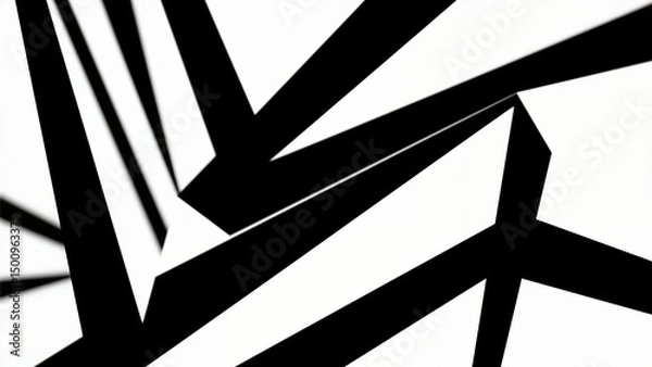 Obraz Futuristic Geometric Interface with Abstract Shapes