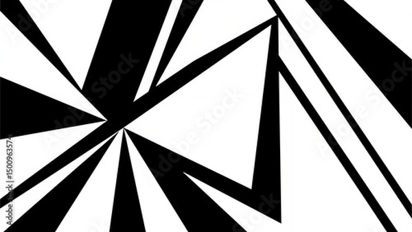 Obraz Futuristic Geometric Interface with Abstract Shapes