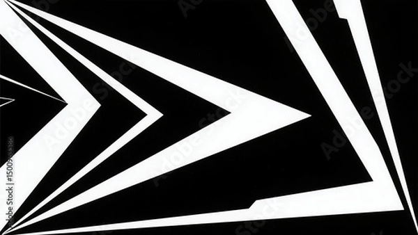 Obraz Futuristic Geometric Interface with Abstract Shapes