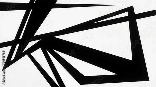 Obraz Futuristic Geometric Interface with Abstract Shapes