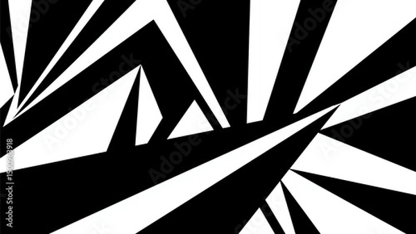 Obraz Futuristic Geometric Interface with Abstract Shapes