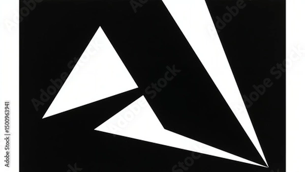 Obraz Futuristic Geometric Interface with Abstract Shapes